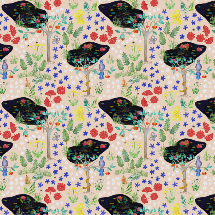 Into The Woods Pattern Nude